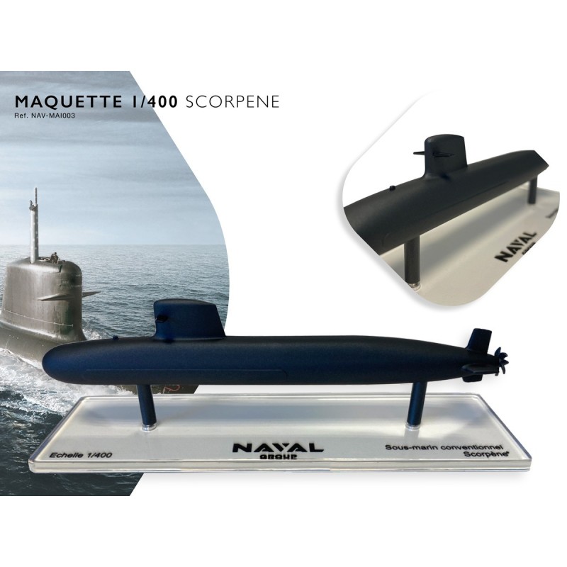 Maquette Scorpene 1/400