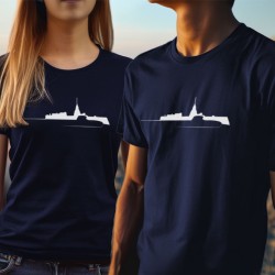 Profile surface ship & submarine T-shirt