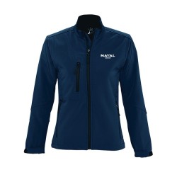 Softshell femme bleu Naval Group