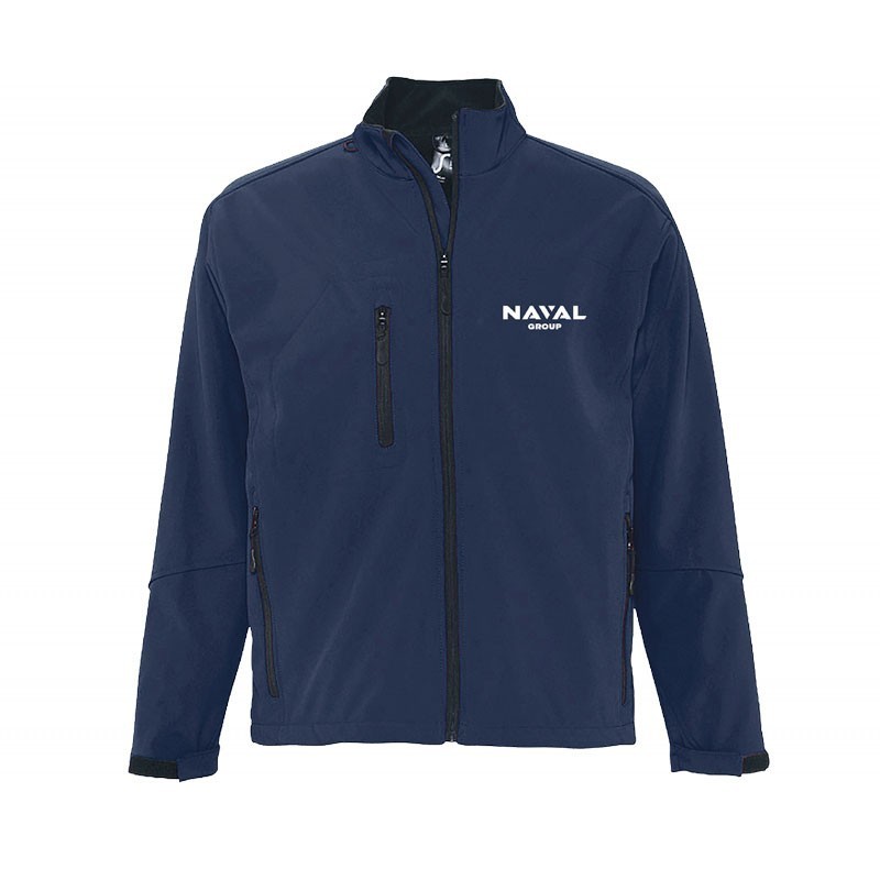 Softshell Homme Naval Group bleu Marine