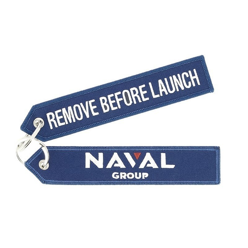 Porte clés Naval Group "Remove Before Launch"